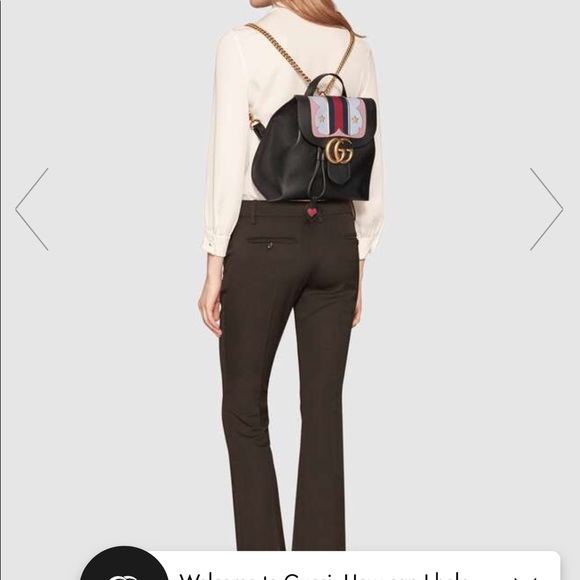 SOLD Gucci marmont leather backpack $2700 - Picture 3 of 12